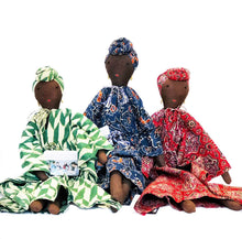 Load image into Gallery viewer, African Lady Doll with Turban H47cm – Handmade Fair Trade Rag Doll