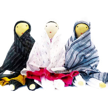 Load image into Gallery viewer, Afghan Lady Rag Doll with Blue Veil – Handmade 47cm Fair Trade Decor