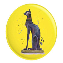 Load image into Gallery viewer, Set of 4 Bastet Egyptian Goddess Fridge Magnets – Round Art Print
