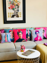 Load image into Gallery viewer, Frida Kahlo Cushion Cover 48 x 48 cm – MexiPop Art Design by Wajiro Dream – Handmade in Mexico