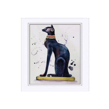Load image into Gallery viewer, Egyptian Bastet Goddess Art Print – A4 Poster with Mount