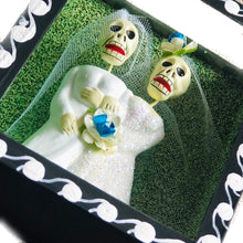 Load image into Gallery viewer, Bridal Skeletons Showcase – Handmade Mexican Love Shrine (LGTB 2 Women)