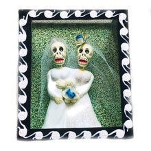 Load image into Gallery viewer, Bridal Skeletons Showcase – Handmade Mexican Love Shrine (LGTB 2 Women)