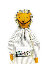 Load image into Gallery viewer, Kom the Lion Doll – Handmade Fair Trade Rag Doll – 47cm Eco Fabric Toy