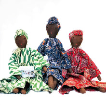 Load image into Gallery viewer, African Lady Rag Doll with Turban – Handmade Fair Trade Decor – 47cm Ethical Gift