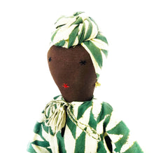 Load image into Gallery viewer, African Lady Rag Doll with Turban – Handmade Fair Trade Decor – 47cm Ethical Gift