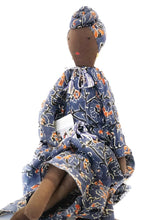 Load image into Gallery viewer, African Lady Doll with Turban H47cm – Handmade Fair Trade Rag Doll