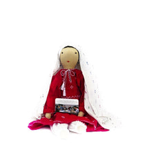 Load image into Gallery viewer, Afghan Lady Rag Doll with White Veil – Handmade 47cm Fair Trade Decor
