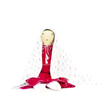 Load image into Gallery viewer, Afghan Lady Rag Doll with White Veil – Handmade 47cm Fair Trade Decor