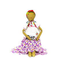 Load image into Gallery viewer, Mexican Lady Handmade Rag Doll in Pink – 47cm Fair Trade Eco Decor