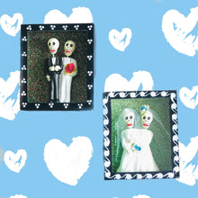 Load image into Gallery viewer, Bridal Skeletons Showcase – Handmade Mexican Love Shrine (LGTB 2 Women)