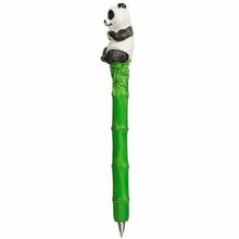 Load image into Gallery viewer, Set of 4 Panda & Bamboo Pens – Cute Wildlife Animal Writing Gift