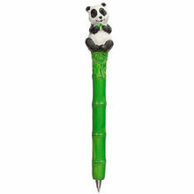 Load image into Gallery viewer, Set of 4 Panda & Bamboo Pens – Cute Wildlife Animal Writing Gift