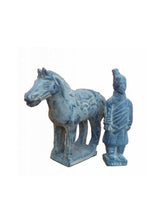Load image into Gallery viewer, Terracotta Warrior and Horse Replica – Xi’an Cavalryman Chinese Army Figure