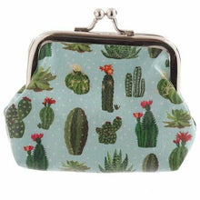 Load image into Gallery viewer, Set of 5 Mexican Cactus Mini Coin Purses – Fun Small PU Zipper Wallets
