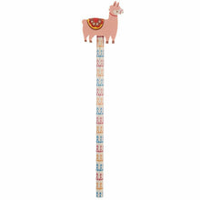Load image into Gallery viewer, Set of 4 Oh My Llama Pencils with Eraser Toppers – Fun Kids Stationery
