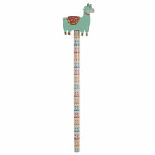 Load image into Gallery viewer, Set of 4 Oh My Llama Pencils with Eraser Toppers – Fun Kids Stationery