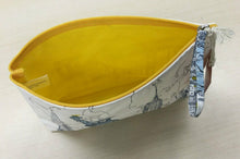 Load image into Gallery viewer, New York Liberty Handmade Pouch – Galison Cotton Canvas Travel Bag