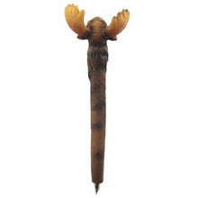 Load image into Gallery viewer, Set of 3 Moose Head Pens – Fun Novelty Stationery Black Ink