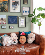 Load image into Gallery viewer, Freud Stuffed Portrait Cushion – Quirky Psychoanalyst Home Décor