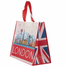 Load image into Gallery viewer, London Icons Shopping Bag | Reusable Tote with UK Landmarks | Eco Souvenir