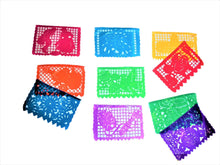 Load image into Gallery viewer, Mexican Papel Picado XL Garland Handmade Tissue Paper 10 Sheets 47x34cm