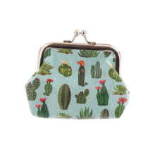 Load image into Gallery viewer, Set of 5 Mexican Cactus Mini Coin Purses – Fun Small PU Zipper Wallets