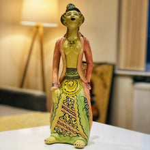 Load image into Gallery viewer, Hand Painted Ceramic Javanese Man Figurine – Multicolour Home Décor 36.5cm