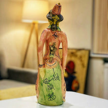 Load image into Gallery viewer, Hand Painted Ceramic Javanese Man Figurine – Multicolour Home Décor 36.5cm