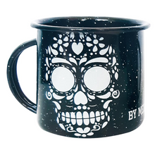 Load image into Gallery viewer, Mexican Skull Enamel Coffee Mug – 360ml – Imported from Mexico
