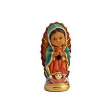 Load image into Gallery viewer, Our Lady of Guadalupe Figurine – 10cm Multicoloured Resin Statue, Collectible Religious Icon