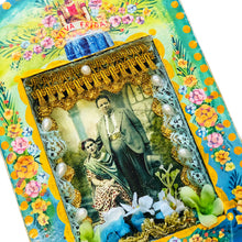 Load image into Gallery viewer, Handcrafted Mexican Tin Shrine – Frida Kahlo & Diego Rivera Wedding Art – 26cm