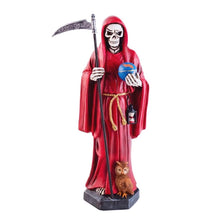 Load image into Gallery viewer, Santa Muerte Gold Resin Statue โ 40cm Mexican Folk Saint Home Decoration