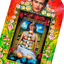 Load image into Gallery viewer, Handmade Mexican Tin Shrine – Frida Kahlo “The Broken Column” – Folk Art Wall Décor 26cm