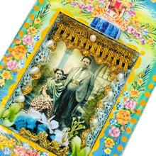 Load image into Gallery viewer, Handcrafted Mexican Tin Shrine – Frida Kahlo & Diego Rivera Wedding Art – 26cm
