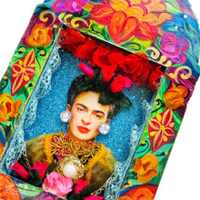 Load image into Gallery viewer, Handcrafted Mexican Frida Kahlo Tin Shrine – Wall Hanging Folk Art – 28cm