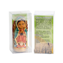 Load image into Gallery viewer, Our Lady of Guadalupe Figurine – 10cm Multicoloured Resin Statue, Collectible Religious Icon