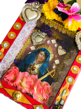 Load image into Gallery viewer, Handmade Mexican Shrine – Our Lady of Sorrows Ex-Voto Folk Art Wall Decor 34cm
