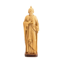 Load image into Gallery viewer, Saint Jude Thaddaeus Statue – 20cm Patron of Lost Causes, Light Wood Look, Resin Figurine