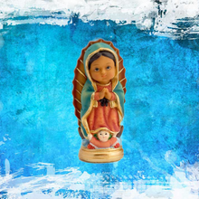 Load image into Gallery viewer, Our Lady of Guadalupe Figurine – 10cm Multicoloured Resin Statue, Collectible Religious Icon