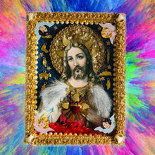 Load image into Gallery viewer, Handmade Sacred Heart of Jesus Mexican Shrine 28cm