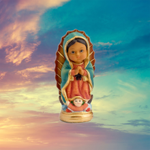 Load image into Gallery viewer, Our Lady of Guadalupe Figurine – 10cm Multicoloured Resin Statue, Collectible Religious Icon