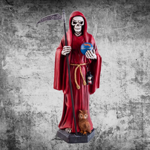 Load image into Gallery viewer, Santa Muerte Gold Resin Statue โ 40cm Mexican Folk Saint Home Decoration