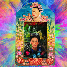 Load image into Gallery viewer, Handmade Frida Kahlo Mexican Shrine – Vibrant Folk Art Wall Decor 26cm