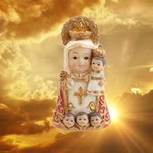 Load image into Gallery viewer, Our Lady Mary Figurine – Multicoloured Resin Statue, Marian Shrine Collectible (9 cm)