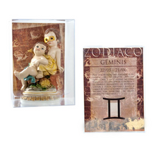 Load image into Gallery viewer, Child of the Zodiac 'Gemini' Figurine – Handpainted Resin | 15 cm