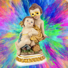 Load image into Gallery viewer, Child of the Zodiac 'Gemini' Figurine – Handpainted Resin | 15 cm