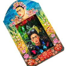 Load image into Gallery viewer, Handmade Frida Kahlo Mexican Shrine – Vibrant Folk Art Wall Decor 26cm