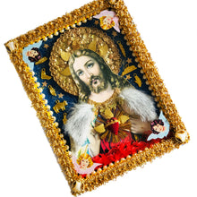 Load image into Gallery viewer, Handmade Sacred Heart of Jesus Mexican Shrine 28cm
