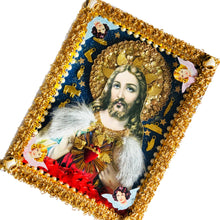 Load image into Gallery viewer, Handmade Sacred Heart of Jesus Mexican Shrine 28cm